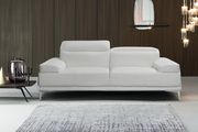Modern stylish adjustable headrest white leather sofa by J&M additional picture 10