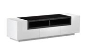 White/oak high-gloss contemporary TV Stand by J&M additional picture 2