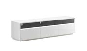 High-gloss contemporary TV Stand in white by J&M additional picture 2