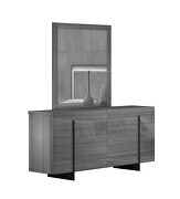 Contemporary design gray king size bed by J&M additional picture 7