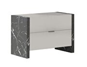 Gray contemporary stylish nightstand by J&M additional picture 2