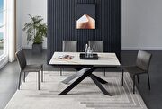 Matte ceramic top extension dining table by J&M additional picture 6