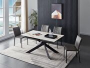 Matte ceramic top extension dining table by J&M additional picture 7