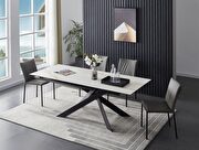 Matte ceramic top extension dining table by J&M additional picture 8