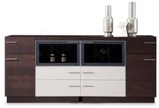 Walnut / gray high lacquer modern buffet by J&M additional picture 2