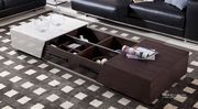 Walnut/white modern coffee table w/ inside storage by J&M additional picture 2