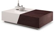Walnut/white modern coffee table w/ inside storage by J&M additional picture 3