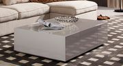 Light gray high gloss modern coffee table by J&M additional picture 2