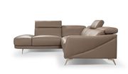 Modern Italy-made cognac leather sectional by J&M additional picture 3