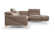 Modern Italy-made cognaq leather sectional by J&M additional picture 3
