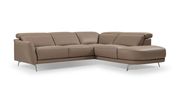 Modern Italy-made cognaq leather sectional by J&M additional picture 4