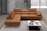 Adjustable armrests caramel leather sectional by J&M additional picture 3