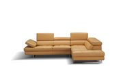 Adjustable armrests compact freesia leather sectional additional photo 4 of 3