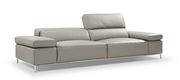 Modern low-profile full leather sofa made in Italy additional photo 3 of 3