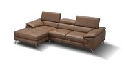Modern leather sectional sofa w/ adjustable headrests additional photo 2 of 6