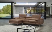 Modern leather sectional sofa w/ adjustable headrests additional photo 5 of 6