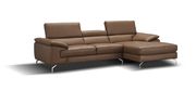 Modern leather sectional sofa w/ adjustable headrests by J&M additional picture 6