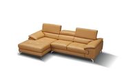 Modern leather sectional sofa w/ adjustable headrests by J&M additional picture 2