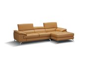 Adjustable headrest leather sectional sofa in freesia by J&M additional picture 3