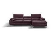 Modern leather sectional sofa w/ adjustable headrests additional photo 4 of 3