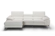 Premium white leather sectional sofa additional photo 2 of 1
