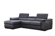 Dark gray premium leather sectional by J&M additional picture 3