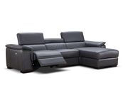 Dark gray premium leather motion sectional by J&M additional picture 3