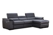 Dark gray premium leather motion sectional by J&M additional picture 4