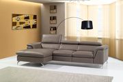 Power recliner full brown leather sectional sofa by J&M additional picture 2