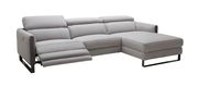 Modern gray fabric power recliner sectional sofa by J&M additional picture 2