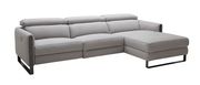 Modern gray fabric power recliner sectional sofa by J&M additional picture 3