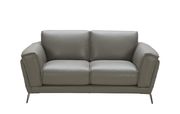 Gray full leather contemporary sofa by J&M additional picture 3