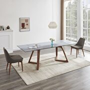 Clear glass top extension dining table by J&M additional picture 4
