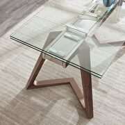 Clear glass top extension dining table by J&M additional picture 9