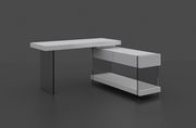 White/glass contemporary office/computer desk by J&M additional picture 2