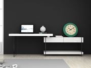 White/glass contemporary office/computer desk by J&M additional picture 8