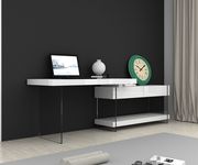 White/glass contemporary office/computer desk by J&M additional picture 10