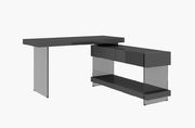Gray / glass contemporary office/computer desk by J&M additional picture 3