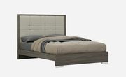 Gray / taupe laquer modern platform king bed by J&M additional picture 6