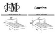 Taupe fabric Italy-made modern platform king bed by J&M additional picture 5