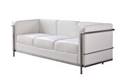 Modern designer replica white full leather sofa additional photo 2 of 6