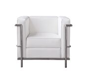 Modern designer replica white full leather sofa additional photo 4 of 6
