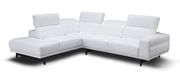 Modern snow white eather sectional by J&M additional picture 4