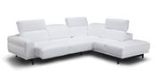 Modern snow white leather sectional additional photo 4 of 4