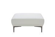 White leather ultra-modern sofa w/ chrome legs by J&M additional picture 4