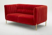 Ultra-modern design fabric loveseat by J&M additional picture 5