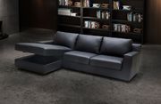 Black premium sectional w/ a built-in sleeper and storage additional photo 2 of 2