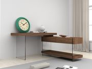 Walnut/glass contemporary office/computer desk by J&M additional picture 2