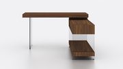 Walnut/glass contemporary office/computer desk by J&M additional picture 3