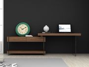 Walnut/glass contemporary office/computer desk by J&M additional picture 8